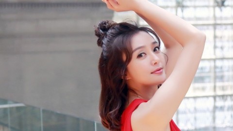 秦岚法式花园夏日写真绽放恬静魅力