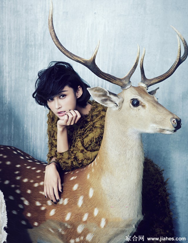 张歆艺闭目仰首陷入沉思，光线勾勒面部轮廓尽显宁静与内在力量